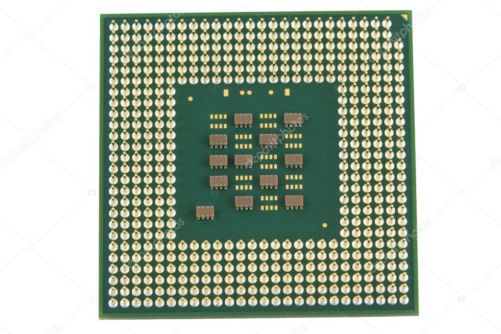 Computer processor CPU close up