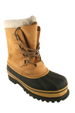 Isolated Snow Boot on white clipart