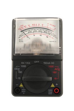 AC DC Voltage testing meter clipart