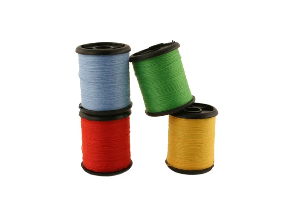 Red spool of thread — Stock Photo, Image