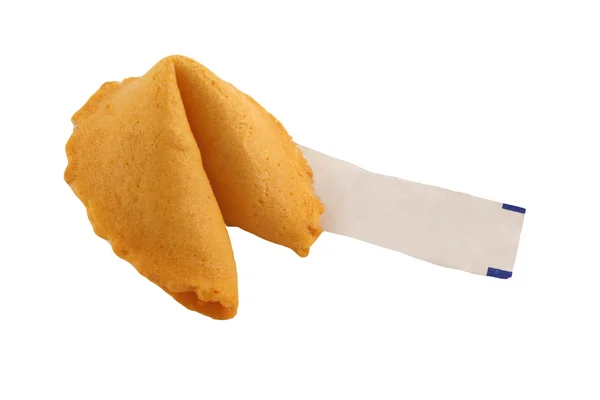 Isolated Fortune Cookie Blank — Stock Photo, Image