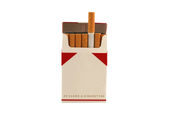 Isolated Pack of Cigarettes — Stock Photo, Image