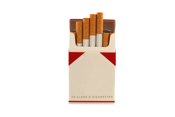 Пачку сигарет — стокове фото