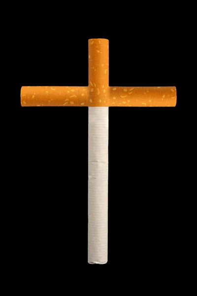 Сигарети хрест — стокове фото