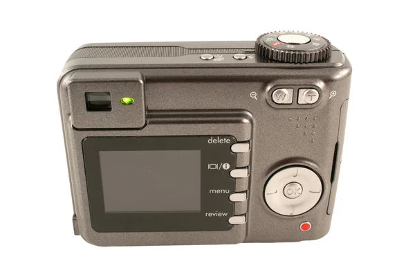 Geïsoleerde digitale camera terug op wit — Stockfoto