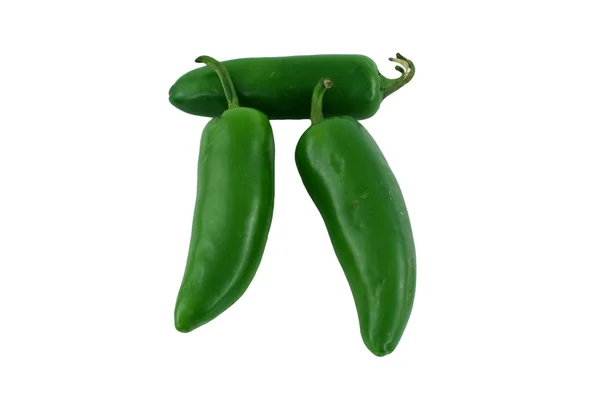Elszigetelt zöld jalapeno paprika pi jele — Stock Fotó