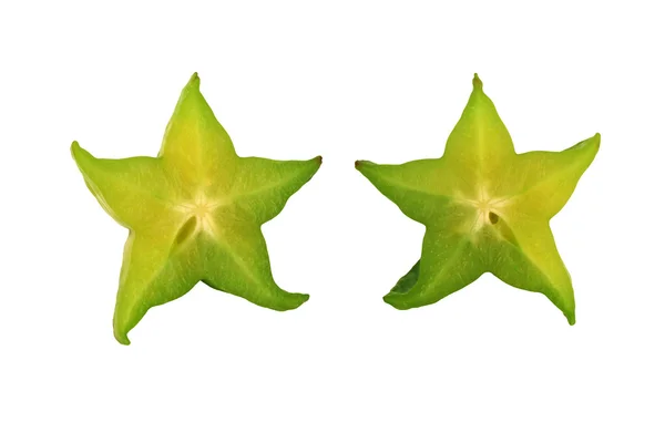 Fruta de estrela fatiada — Fotografia de Stock