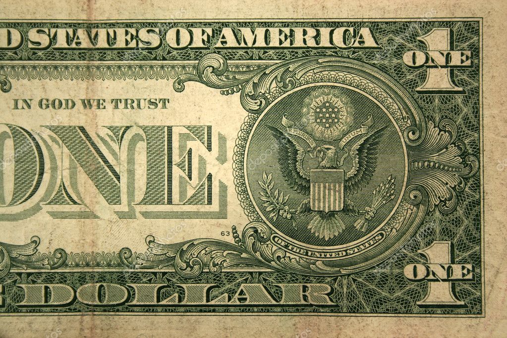 Back Half One Dollar Bill Stock Photo C Njnightsky 2072517