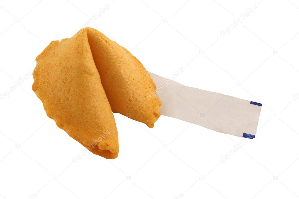 Isolated Fortune Cookie Blank
