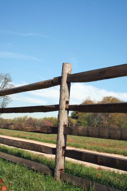 Split Rail Fence clipart