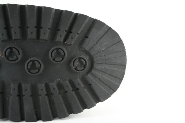 Černé Pánské boty podešev — Stock fotografie
