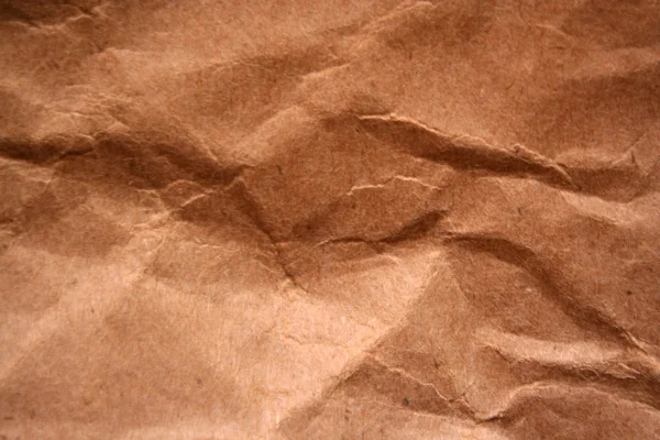 Plisserade brun papperspåse — Stockfoto