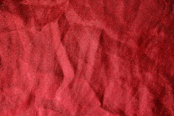 Textura de fondo de raso rojo arrugado — Foto de Stock