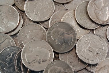 US quarters background clipart