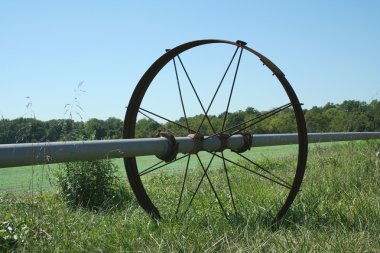 Farm irrigation sprinkler clipart