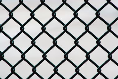 Green Wire Fence clipart