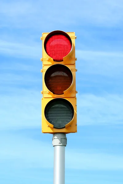 Red traffic signal light — Stock Photo, Image