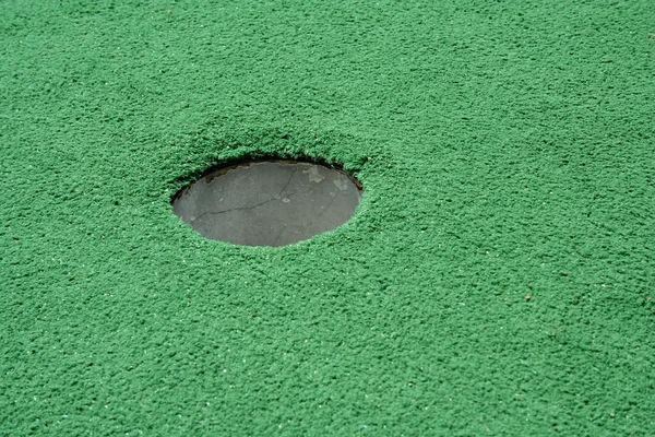 Miniture agujero de golf — Foto de Stock