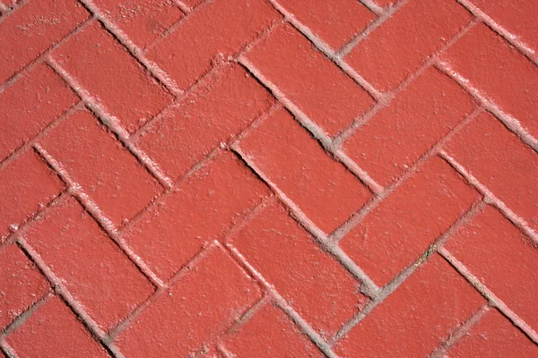 Ladrillos rojos patrón de espiga — Foto de Stock