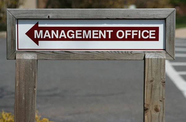 Management Office Sign — Stock Photo, Image