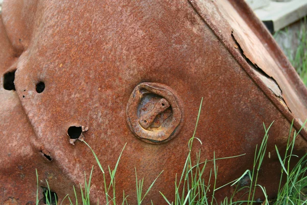Rusty 50 galão Tambor — Fotografia de Stock