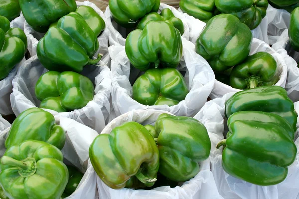 Green Bell Peppers — Stock Photo, Image