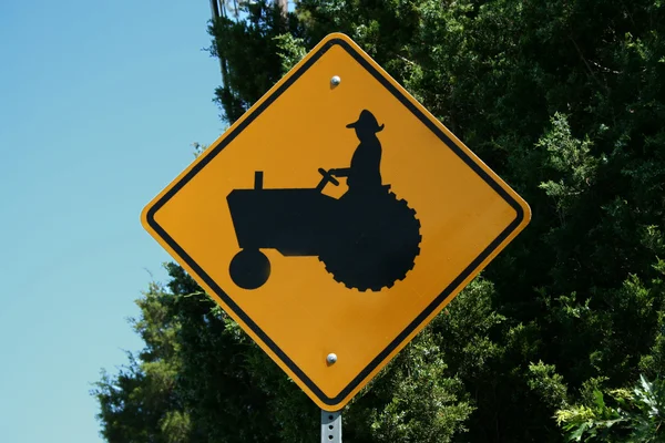 Traktor skylt — Stockfoto