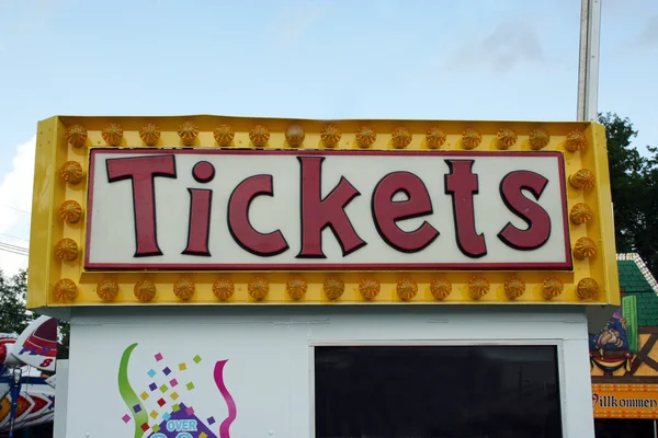 Carnival Ticket stand sign — Stock Photo, Image