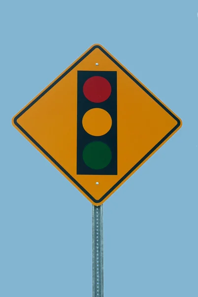 交通灯标志 — 图库照片
