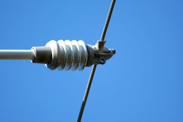 Power line insulator — Stock Photo, Image