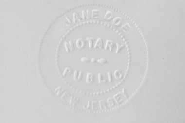 Notary stamp clipart