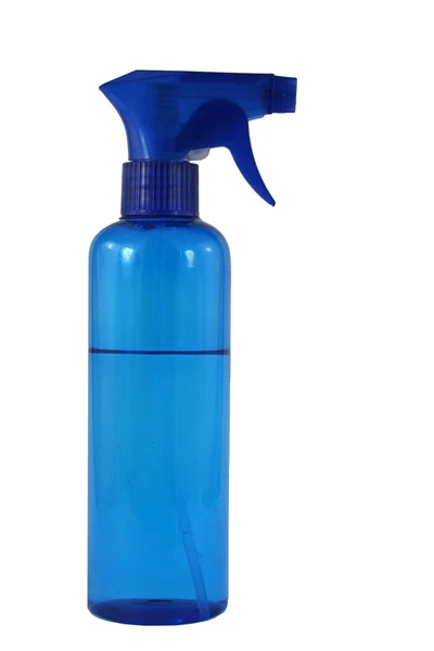 Modrá láhev spreje — Stock fotografie