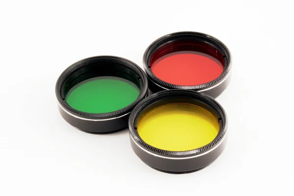 Dalekohled barevné filtry — Stock fotografie