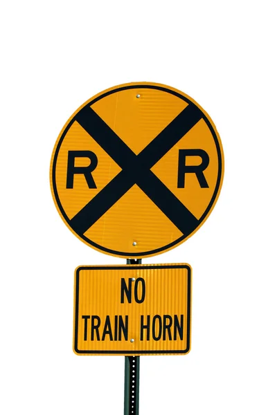 Spoorweg kruising teken — Stockfoto