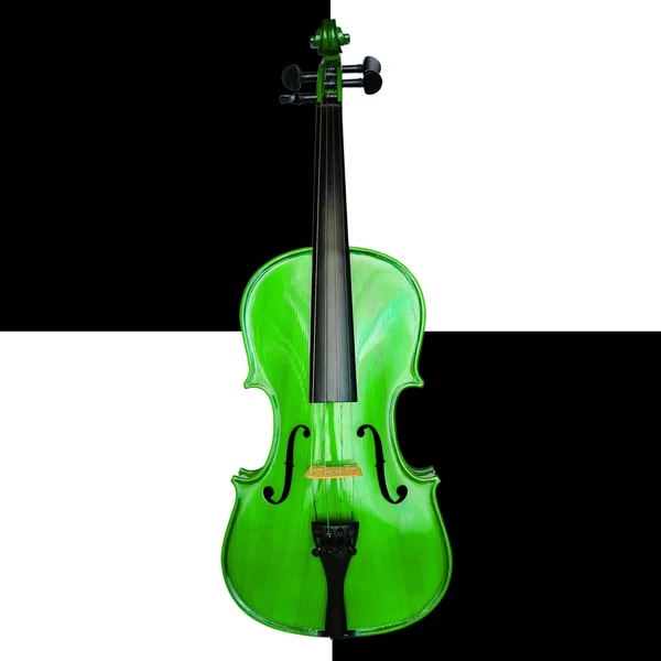 Grüne Geige — Stockfoto