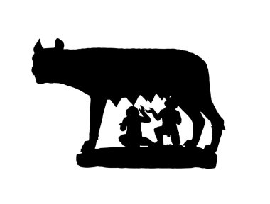 Capitoline Wolf Shadow clipart