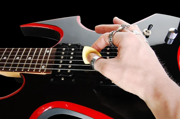 Tocando la guitarra —  Fotos de Stock