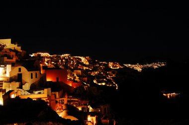 Oia, gece