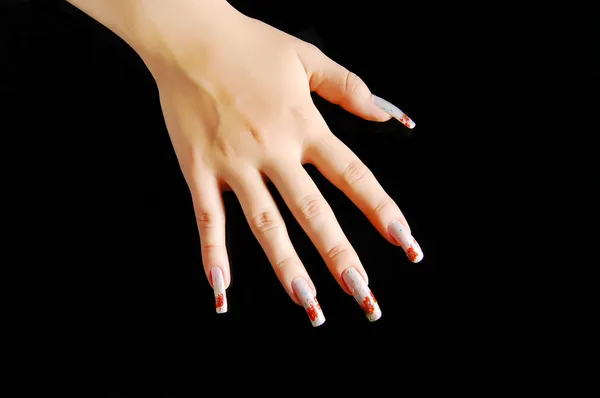 Arte de uñas — Foto de Stock