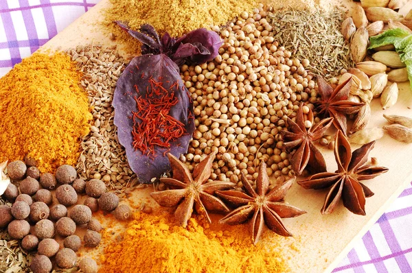 Various spices closeup — Stock Photo, Image
