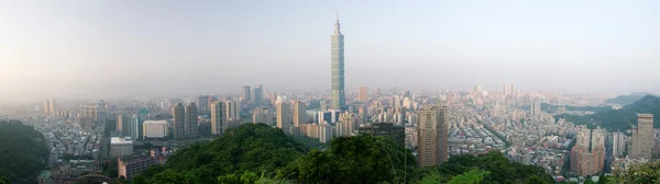 Panoramiczny panoramę taipei — Zdjęcie stockowe