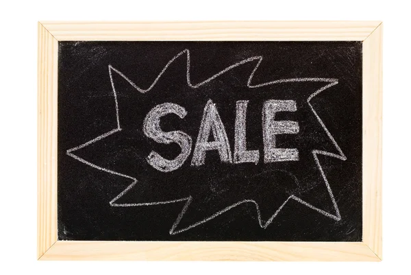 Tafel geschrieben "Verkauf" — Stockfoto