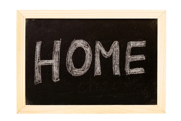 Blackboard geschreven "home" — Stockfoto