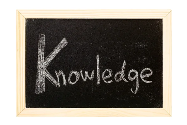 Blackboard written knowledge — Stock Photo, Image