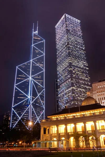 Nattbild av hong kong — Stockfoto