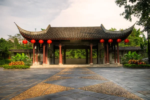 Starý čínský styl velký dům — Stock fotografie