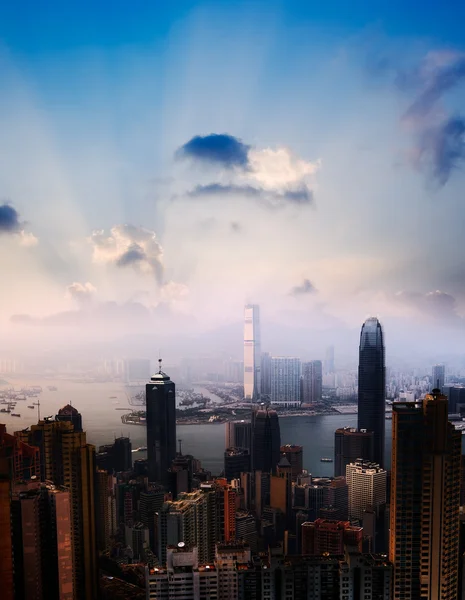Stadtbild der Wolkenkratzer — Stockfoto