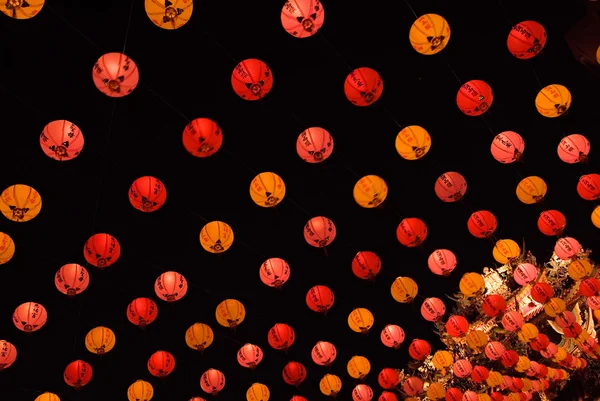 Lots of red chinese lantern — Stock Photo, Image