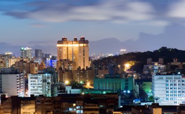 Taipei güzel gece çekimi