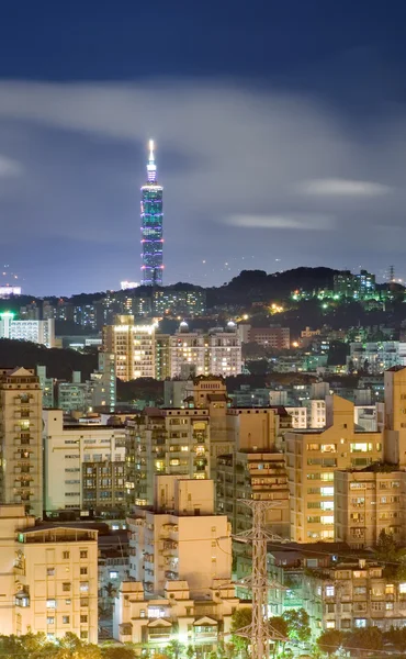Taipei città notte — Foto Stock